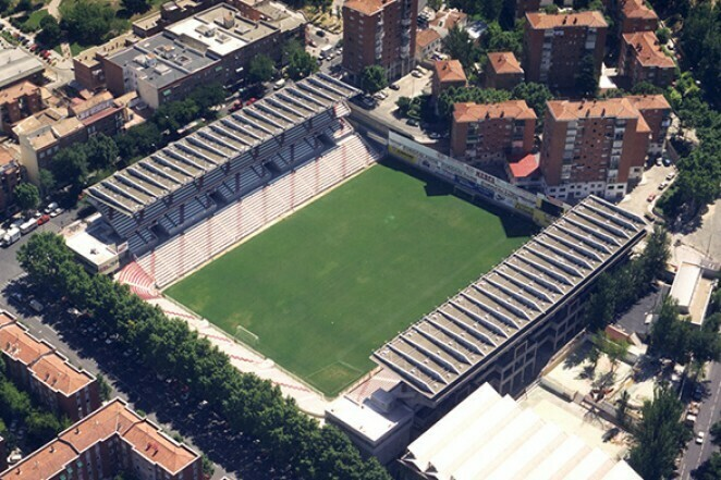 Ubicación del estadio de Vallecas. / @Twitter