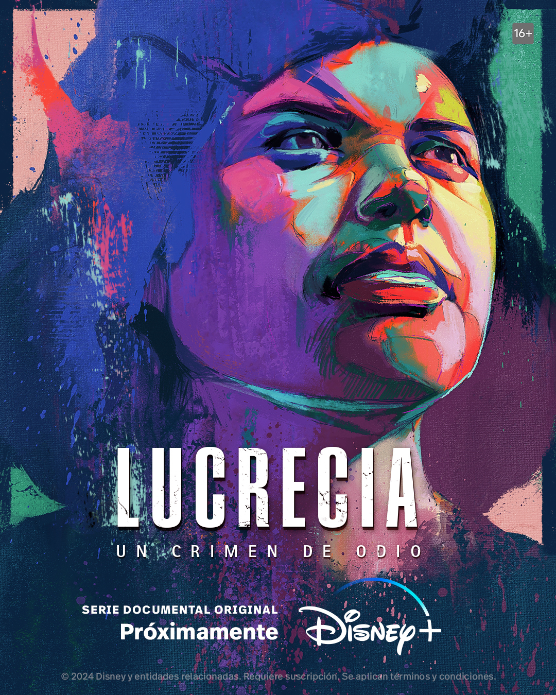 Póster oficial de Lucrecia, un crimen de odio. / Disney Plus