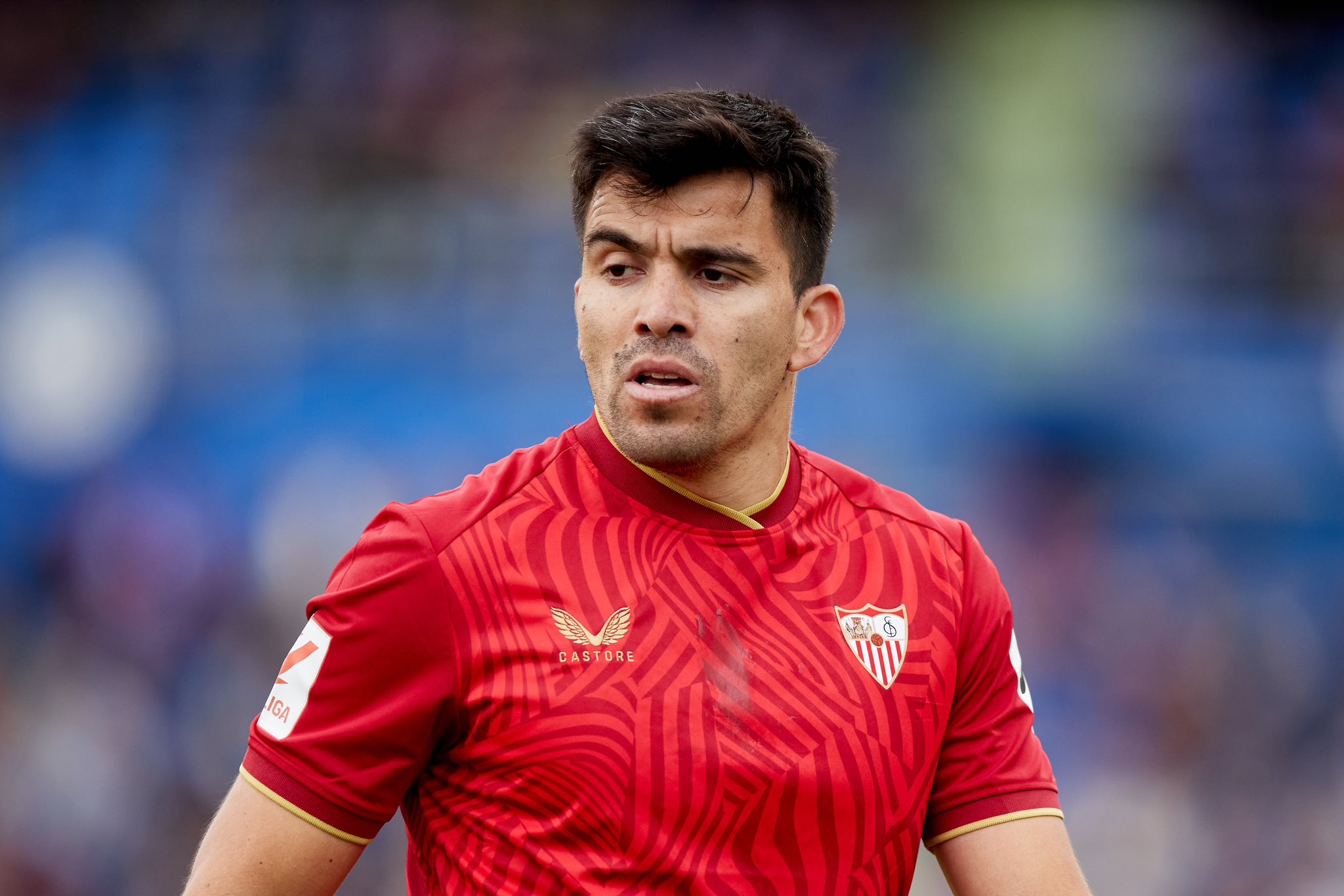 Marcos Acuña, jugador del Sevilla. / @Twitter