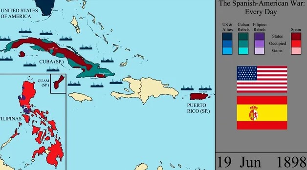 Spain War, Guerra de Cuba, 1898.