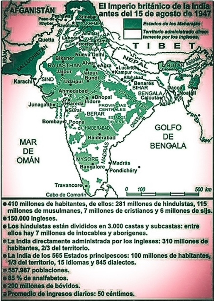 01 Imperio Británico de La India antes de 1947. / P. Fuentetaja