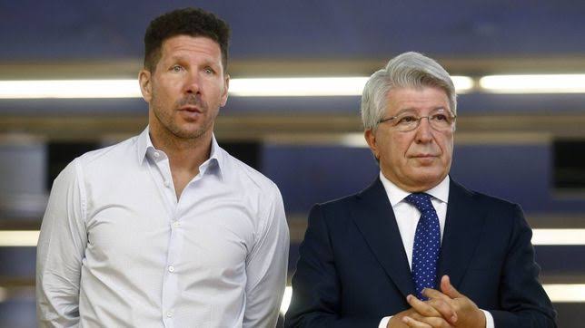 Simeone y Cerezo en un acto. / @Twitter