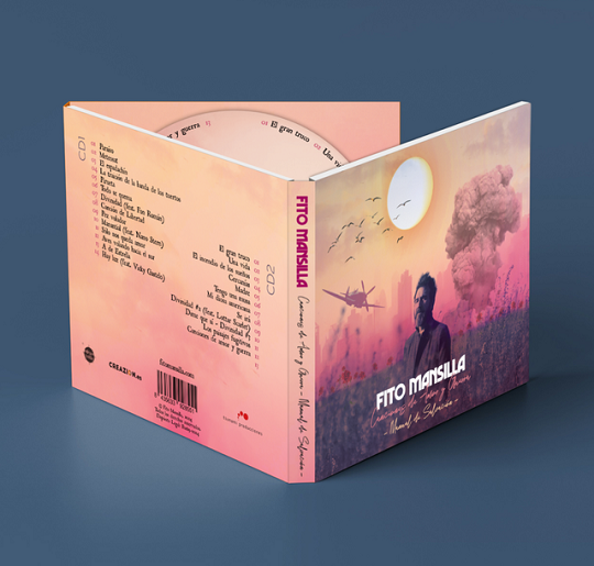 Edición física del doble disco Canciones de Amor y Guerra - Fito Mansilla