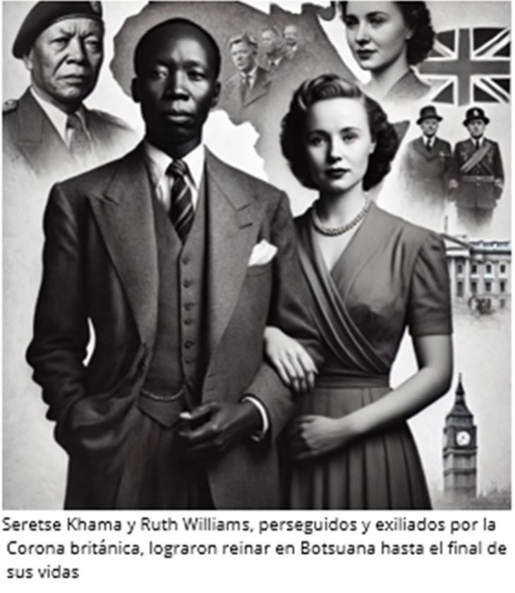 Seretse Khama y Ruth Williams. / P. Fuentetaja