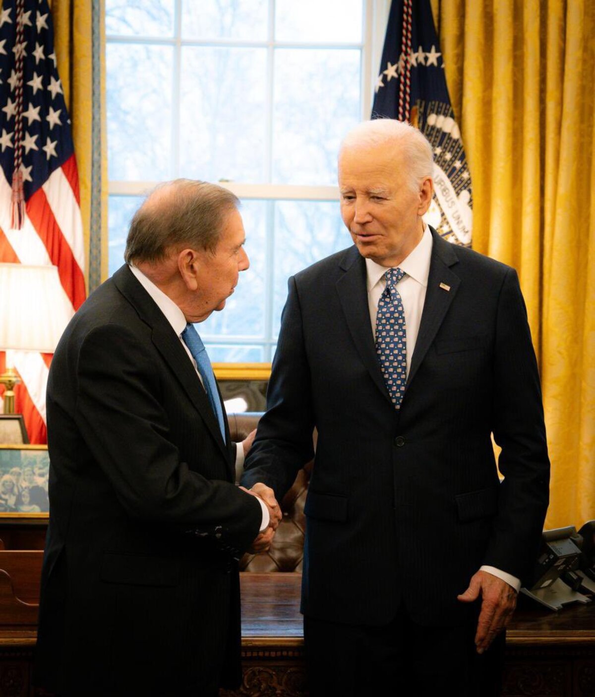 Edmundo González Urrutia y Joe Biden en la Casa Blanca. / 
Edmundo González
@EdmundoGU