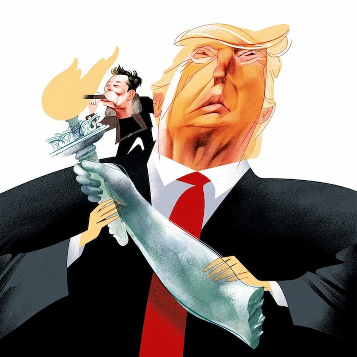 Trump y Elon Musk /  André Carrilho, Portugal