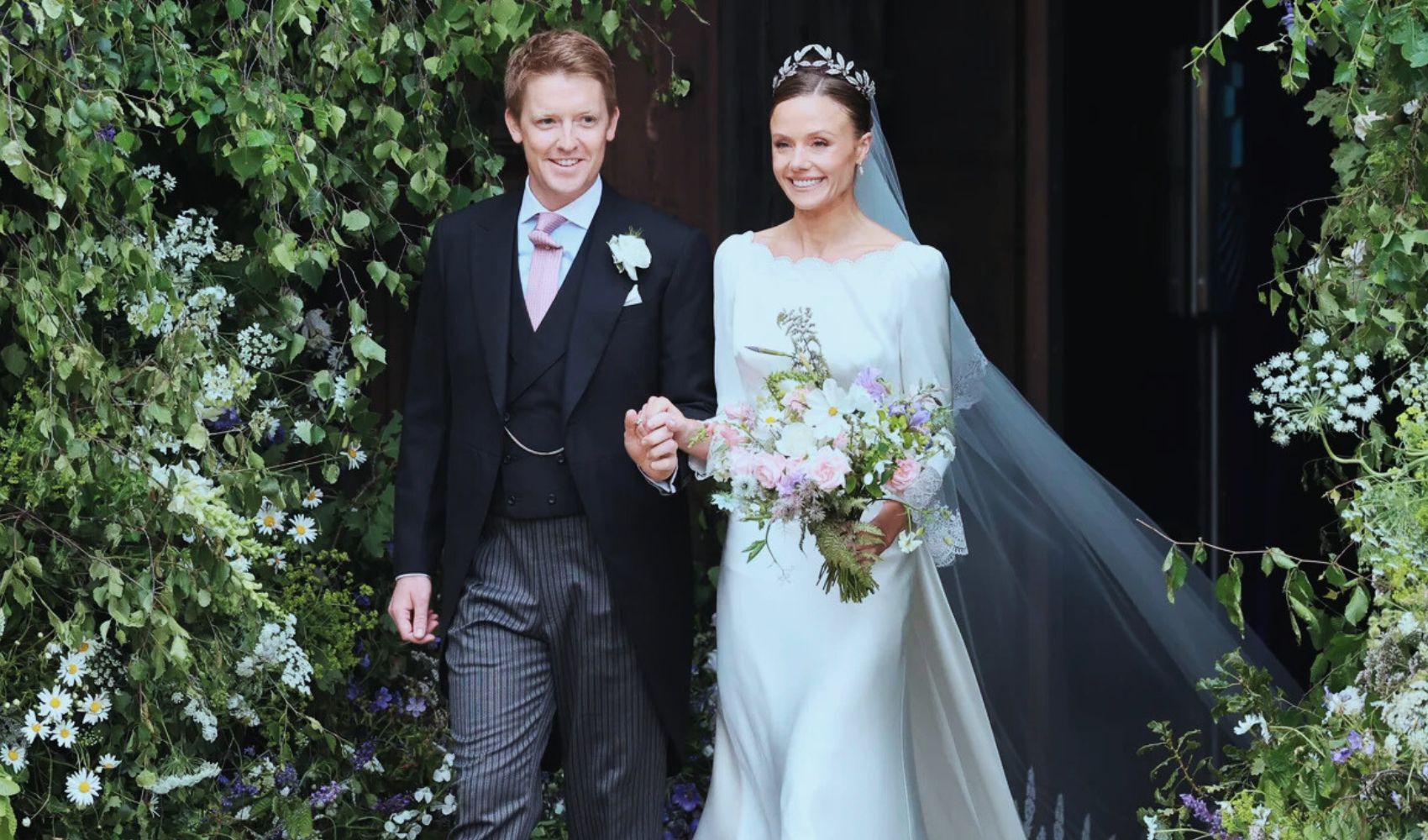 Hugh Grosvenor y Olivia Henson, duques de Westminster. / RR SS.