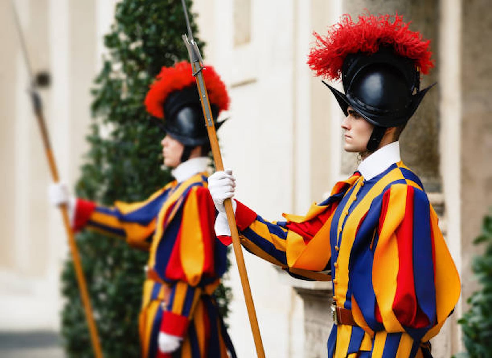 Guardia vaticana con su uniforme típico. / RS