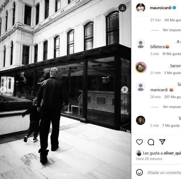 La publicación de la discordia de Mauro Icardi. /  Instagram:  mauroicardi