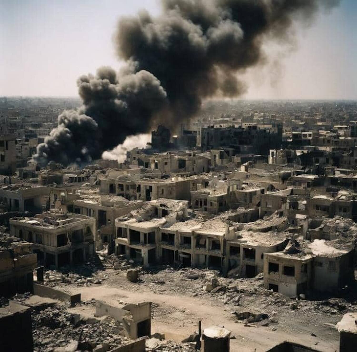 En esencia, la doctrina Dahiya, busca maximizar el impacto destructivo, transformando zonas urbanas en zonas de muerte donde la línea entre combatientes y civiles se difumina intencionalmente. / RR SS.
