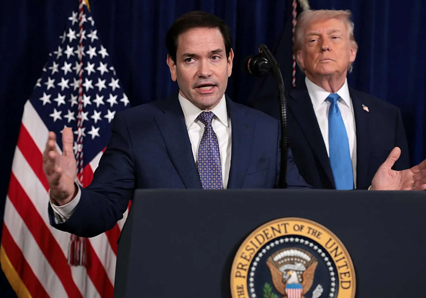 Marco Rubio y Donald Trump. / RR. SS.
