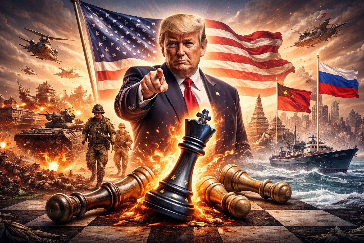 Ilustración protagonizada por Donald Trump. / Mundiario
