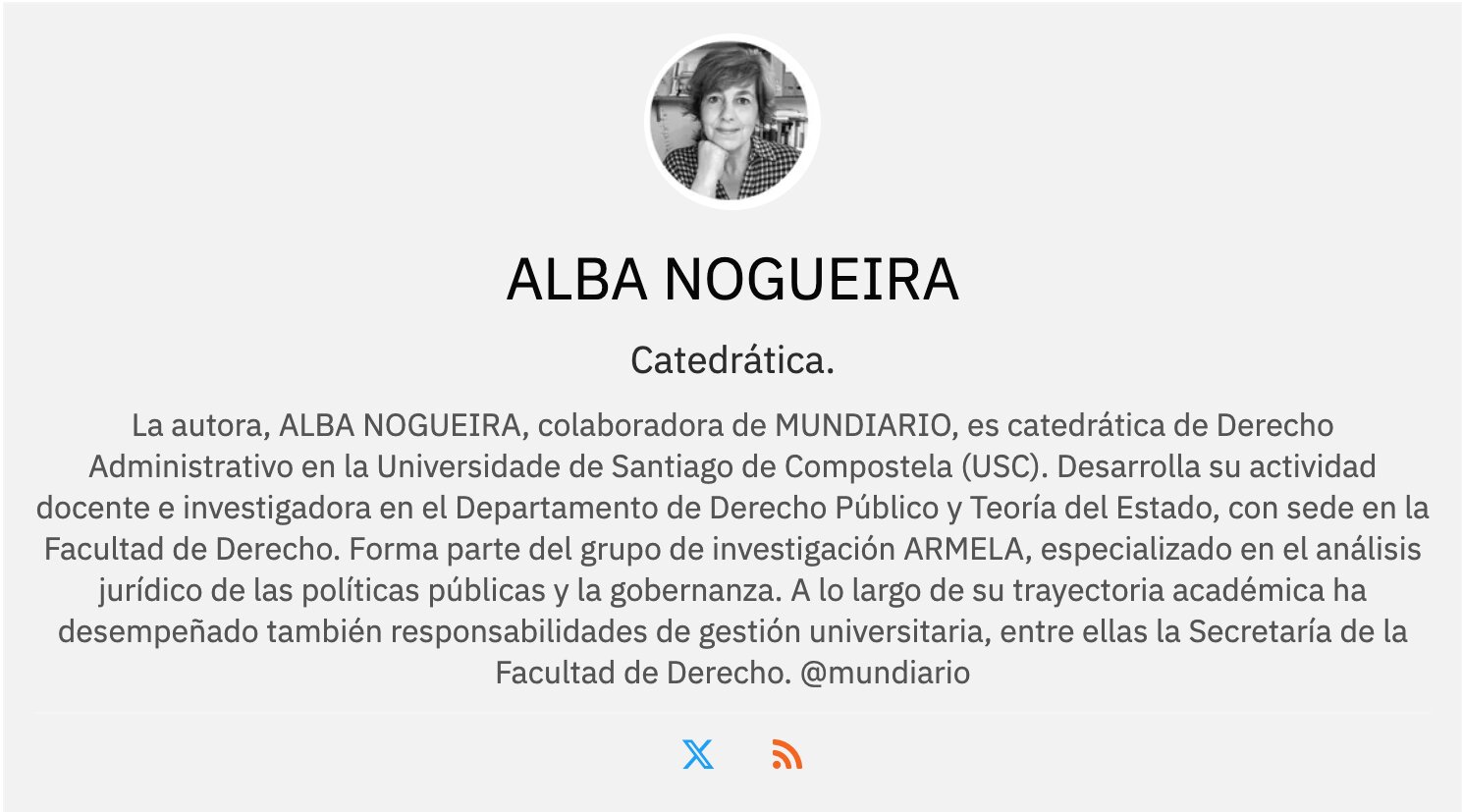 Alba Nogueira. / Mundiario